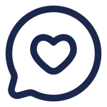Chat Round Like SVG Icon